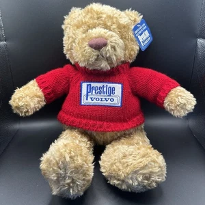 Peluche de oso de peluche Gund Prestige Volvo Lenny bronceado con camisa roja - Imagen 1 de 14