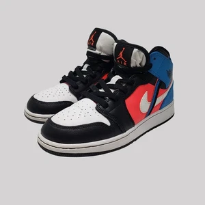 Nike Air Jordan 1 Mid Game Time GS CV4891-001 Orbit 6.5Y - Picture 1 of 10