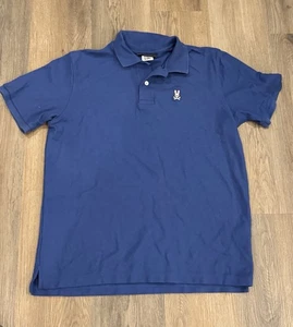 Women's Psycho Bunny Size 6 Polo Collar Shirt Blue - Picture 1 of 3