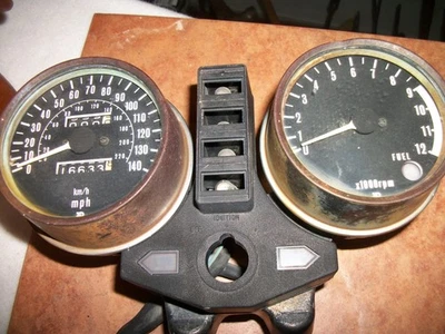 Kawasaki KZ650 1978 Velocímetro Tacómetro Medidores Soporte Instrumentos Luces Foto 1 de 4