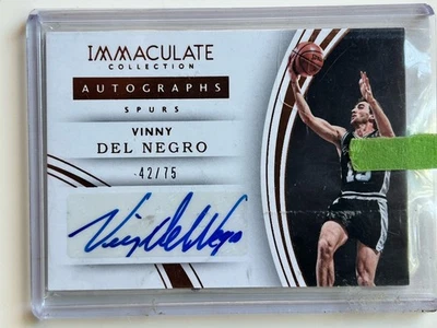 2015-16 Panini Immaculate Collection - Autographs Vinny Del Negro #36 /99 (AU) - Image 1 of 4