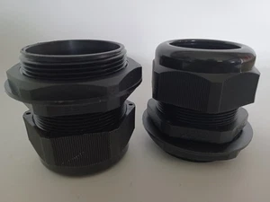 NPT 2" Nylon Cable Glands, Waterproof Adjustable Wire Grommet, Black - Picture 1 of 10
