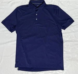 Johnnie O Polo Shirt Mens Large Blue Golf Performance Stretch Casual Stretch - Picture 1 of 5