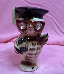 Lefton Absolvent Eule Shaker Strass Augen Abschluss 1 Stück anthropomorph - Bild 1 von 3