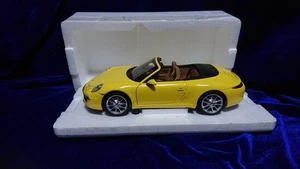 1/18 Porsche 911 Carrera S Cabriolet 2011 PMA MINICHAMPS 991 Yellow 788922 - Picture 1 of 8
