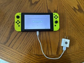 Nintendo Switch Handheld Console - Neon Yellow JoyCons - Great Condition!