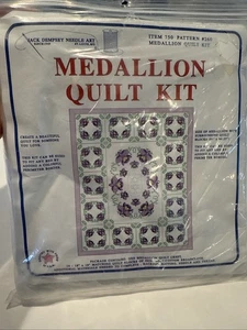 Jack Dempsey Medallion Quilt Kit Item 750 Pattern #260 Purple Flowers… - Picture 1 of 13