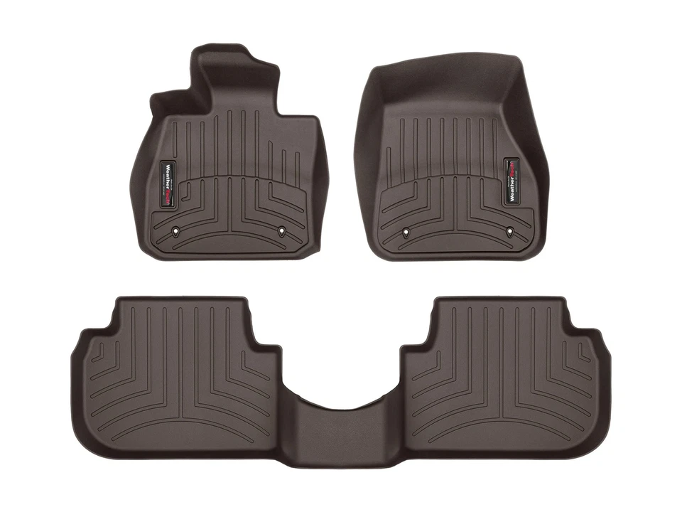 Forro de piso WeatherTech para BMW 228i 2020-2024 - 1ª y 2ª fila, cacao Foto 1 de 4