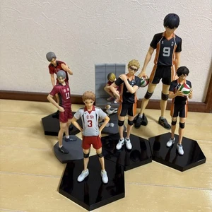 Haikyuu Figure Set of 7 Karasuno Nekoma Hinata Kenma Kageyama Anime - Picture 1 of 8
