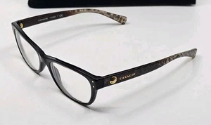 Coach Eyeglasses HC6082 5353 Black Wild Beast 53 17 135 FRAMES ONLY - Picture 1 of 6