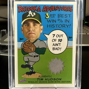 Tim Hudson - Toppa 2004 Topps Bazooka Adventures Relics #BA-TAH2 gioco indossato - Foto 1 di 2