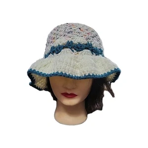 Party Häkelmütze Kopfbedeckung Handarbeit bunt warm Fischermütze - Bild 1 von 4