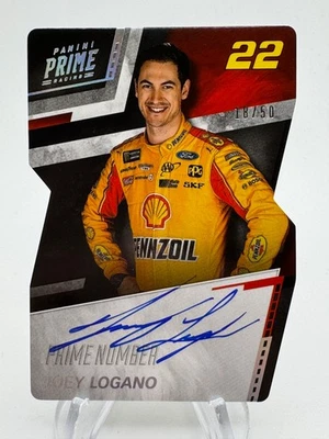 2018 PRIME Racing JOEY LOGANO Prime Number Signatures Die Cut Auto /50 #PNSJL - Image 1 of 2