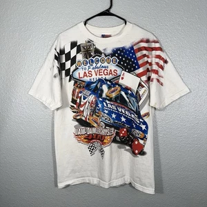 Vintage NASCAR Racing AOP T-Shirt 2002 Las Vegas 400 “On A Roll” T-Shirt Men XL - Picture 1 of 6