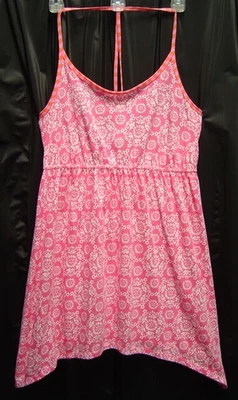 M MEDIANO 100% ALGODÓN DECRETO SHARKBITE TRAJE DE BAÑO ENCUBRIMIENTO HALTER TOP CHEMISE NUEVO Foto 1 de 4