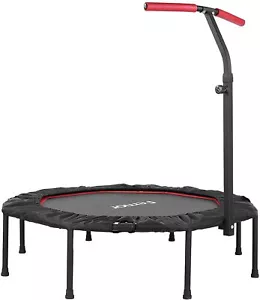 Ø128cm Fitnesstrampolin Mini Trampolin Griff Gummiseil Federung Sport 150kg - Bild 1 von 9