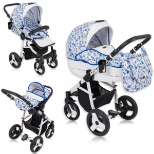 Multifunktions-Kinderwagen QUERO LUX 3in1 Schwenkräder Babyschale Gratis-Zubehör - Bild 1 von 20