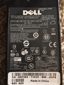 Original DELL PA-12 Genuine 19.5V 65W AC Charger power Cord Model # LA65NS0-00 - Picture 1 of 4