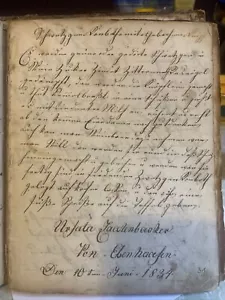 1834 Handwritten German Recipe Book; Handgeschrieben Deutsch Woman’s 120 Pages - Picture 1 of 24