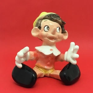 PINOCCHIO XL VINTAGE GRANDE CERAMICA LARGE CERAMIC SIGNED Walt Disney Zaccagnini - Foto 1 di 8