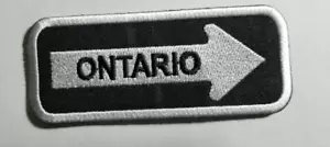 Parche bordado unidireccional ONTARIO planchado en aprox 1,25x4" - Imagen 1 de 2