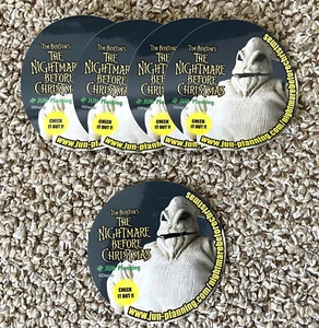 Group of 5 ~ Oogie Boogie The Nightmare Before Christmas Jun Planning Stickers - Picture 1 of 1