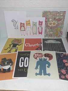 (10) Hallmark Studio Ink XL Postcard: Just Because & Fun Meaningful/Meaningless - Picture 1 of 24