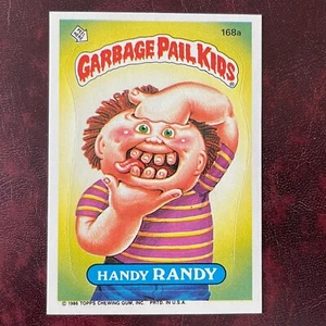 1986 Topps GARBAGE PAIL KIDS Set HANDY RANDY #168a Middle GPK OS5 - NM/MINT+ - Picture 1 of 2