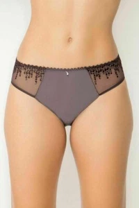Empreinte Jane Brief Teck Brown Size 2XL XXL 18 Embroidered Knickers 03182 New - Picture 1 of 12