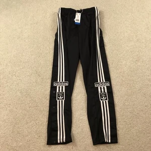 Adidas Originales Adibreak Botón Pantalones de Pista Para Hombre Pequeños HN6098 Negros Nuevos - Imagen 1 de 7