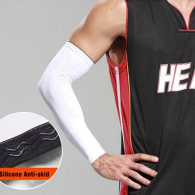 Soporte de compresión para codo muslo brazo manga soporte anti sol UV para hombres mujeres M-2XL Foto 1 de 4