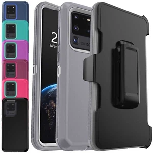 Funda rígida resistente para teléfono Samsung Galaxy S20/S20+/FE/Ultra / Clip para cinturón - Imagen 1 de 71