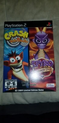 PS2 Crash Twinsanity Spyro A Hero’s Tail  E3 2004 brand new Demo Disc Limited - Image 1 of 4