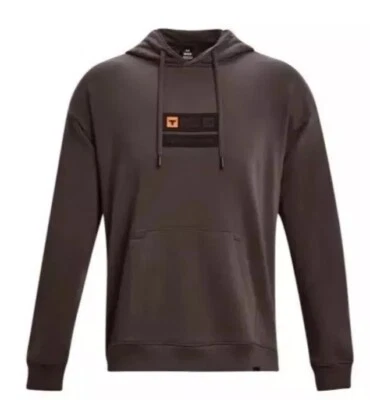 Under Armour Project Rock Veteran's Day Heavyweight Hoodie Large Brown 1382154 - Image 1 of 4