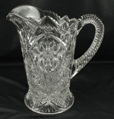 IMPERIAL GLASS OHIO Cosmos Clear 48 Oz Carafe Pitcher 8 1/2" - image 1 of 4