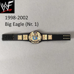 WWF Big Eagle V1 98-02 Custom Gürtel Belt für Wrestling Figur WWE Mattel Hasbro - Picture 1 of 8
