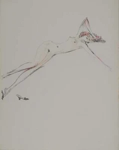 Jean-Gabriel DOMERGUE : Nu allongé, Lithographie et pochoir - Picture 1 of 5