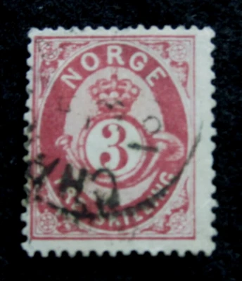 НОРВЕГИЯ - SCOTT # 18 - Б/У - CAT VAL $12.00 - Изображение 1 из 2