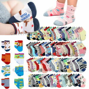 120 Boy Girl Baby Toddler Children Kids Ankle Socks Casual Novelty Wholesale Lot