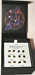 6 Pair Marvel Comics Avengers Infinity Saga Gauntlet Stones Earring Set New MIB - Picture 1 of 5