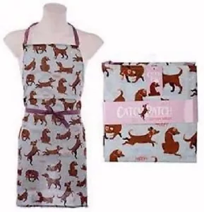 Delantal de cocina de polietileno algodón parche diseño para perros - Imagen 1 de 5