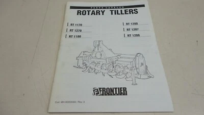 CATÁLOGO DE PIEZAS MODELOS DE CULTIVADOR ROTATIVO JOHN DEERE FRONTIER SELECTO Foto 1 de 4