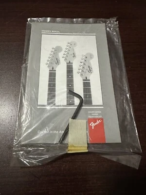 Vintage 1994-95 Fender Stratocaster Bass Guitar Owner Manual Warranty Case Candy - Image 1 of 4