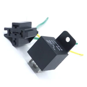 12V 12Volt 40A Auto Automotive Relay Socket 40 Relay & Wires 4pin/5Pin Backr-yp - Picture 1 of 8