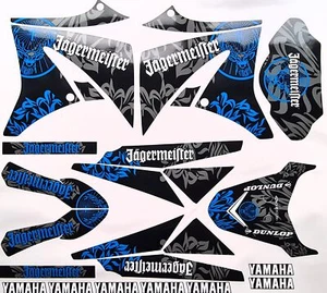 Yamaha XT 125 05-12 X R Cazador KIT DE CALCOMANÍAS DECORATIVAS Pegatina Carenado Azul - Imagen 1 de 3