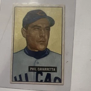 1951 Bowman #138 Phil Cavarretta Chicago Cubs Centered No Creases - Picture 1 of 9