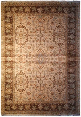 5x9' Natural Quality Jaipour Rug Beige Olive Brown #F-5717 - Image 1 of 4