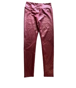 Leggings líquidos Wild Fable cintura alta borgoña L cuero sintético aspecto mujer - Imagen 1 de 2