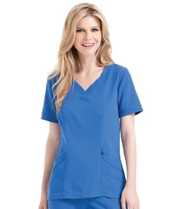 Urbane Ultimate Women's 2-Way Stretch 4Pkt Sweetheart Neck Scrub Top Style 9550 - Picture 1 of 10
