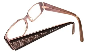 Authentic Prada VPR 9 OBL-101 135 WOMEN'S STONES EYEGLASSES FRAME 52-17 - Picture 1 of 9